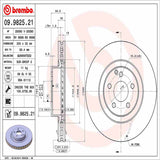 Brembo OE Front Brake Kit (Prem LowMet Pads/Prem UV Coat Rotors) - 13-15 Mercedes GLK250/10-15 GLK350 by Brembo KT04018-BRE