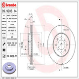 Brembo OE Front Brake Kit (Prem NAO Ceramic Pads/Prem UV Coat Rotors) - 11-15 Honda CR-Z/09-13 Fit/15-20 Fit by Brembo KT00692-BRE