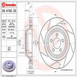 Brembo OE Rear Brake Kit (Prem NAO Ceramic Pads/Prem UV Coat Rotors) - 08-20 Dodge Challenger/06-10 Charger/15-17 Chevy SS by Brembo KT04346-BRE
