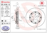 Brembo OE Front Brake Kit (Prem NAO Ceramic Pads/Prem Rotors) - 15-17 WRX STI/17-20 BRZ by Brembo KT00414-BRE