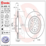 Brembo OE Front Brake Kit (Prem NAO Ceramic Pads/Prem UV Coat Rotors) - VW/Audi by Brembo KT00825-BRE