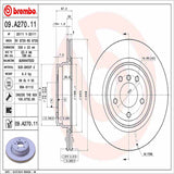 Brembo OE Rear Brake Kit (Prem NAO Ceramic Pads/Prem UV Coat Rotors) - BMW by Brembo KT00047-BRE