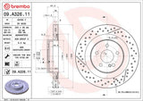 Brembo OE Rear Brake Kit (Prem NAO Ceramic Pads/Prem UV Coat Rotors) - 2012 Mercedes C63 AMG by Brembo KT00B89-BRE