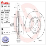 Brembo OE Front Brake Kit (Prem NAO Ceramic Pads/Prem UV Coat Rotors) - 09-19 Dodge Challenger/06-19 Charger by Brembo KT00610-BRE