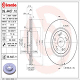 Brembo OE Front Brake Kit (Prem NAO Ceramic Pads/Prem UV Coat Rotors) - 13-15 Acura ILX/12-21 Honda Civic/03-17 Accord by Brembo KT00170-BRE