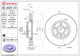 Brembo OE Front Brake Kit (Prem NAO Ceramic Pads/UV Coat Rotors) - 06-08 Jaguar S-Type/05-09 Vanden Plas by Brembo KT00242-BRE