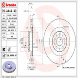 Brembo OE Front Brake Kit (Prem NAO Ceramic Pads/Prem UV Coat Rotors) - 14-20 Fiat 500L by Brembo KT00887-BRE