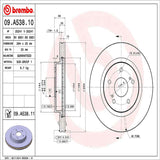 Brembo OE Front Brake Kit (Prem NAO Ceramic Pads/Prem UV Coat Rotors) - 06-13 Suzuki Grand Vitara by Brembo KT00A31-BRE