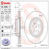 Brembo OE Front Brake Kit (Prem NAO Ceramic Pads/Prem UV Coat Rotors) - BMW by Brembo KT00011-BRE