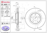 Brembo OE Front Brake Kit (Prem LowMet Pads/Prem UV Coat Rotors) - 90-03 Jaguar Vanden Plas/90-97 XJ6/98-03 XJ8 by Brembo KT04270-BRE