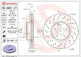 Brembo OE Front Brake Kit (Prem NAO Ceramic Pads/Prem UV Coat Rotors) - Mercedes by Brembo KT00010-BRE