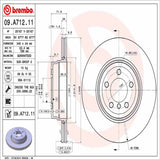 Brembo OE Rear Brake Kit (Prem NAO Ceramic Pads/Prem UV Coat Rotors) - BMW by Brembo KT04395-BRE