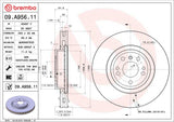 Brembo OE Front Brake Kit (Prem NAO Ceramic Pads/Prem UV Coat Rotors) - Mercedes by Brembo KT00305-BRE