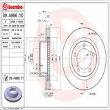 Brembo OE Front Brake Kit (Prem NAO Ceramic Pads/Prem UV Coat Rotors) - 08-11 Lexus LX570 by Brembo KT00489-BRE