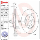 Brembo OE Brake Kit (Prem NAO Ceramic Pads/Prem UV Coat Rotors) - 10-15 Chevy Camero/11-17 Caprice/14-15 Buick Regal by Brembo KT00143-BRE