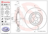 Brembo OE Rear Brake Kit (LowMet Brake Pads/Prem UV Coat Rotors) - VW/Audi by Brembo KT04189-BRE