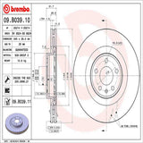 Brembo OE Front Brake Kit (Prem LowMet Pads/Prem UV Coat Rotors) - Audi by Brembo KT04190-BRE