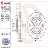 Brembo OE Rear Brake Kit (Prem NAO Ceramic Pads/Prem UV Coat Rotors) - 98-03 Subaru Forester/99-03 Impreza/00-09 Legacy by Brembo KT00243-BRE
