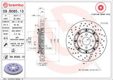 Brembo OE Front Brake Kit (Prem NAO Ceramic Pads/Prem Rotors) - 12-17 Fiat 500 by Brembo KT00937-BRE