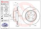 Brembo OE Rear Brake Kit (Prem NAO Ceramic Pads/Prem UV Coat Rotors) - BMW by Brembo KT04406-BRE