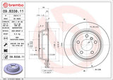 Brembo OE Rear Brake Kit (Prem NAO Ceramic Pads/Prem UV Coat Rotors) - BMW by Brembo KT00B08-BRE