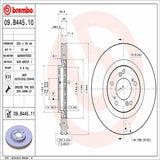 Brembo OE Front Brake Kit (Prem NAO Ceramic Pads/Prem UV Coat Rotors) - 02-06 Acura RSX/06-11 Honda Civic/00-09 S2000 by Brembo KT00600-BRE