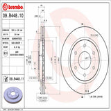Brembo OE Front Brake Kit (Prem NAO Ceramic Pads/Prem UV Coat Rotors) - 04-06 Infiniti QX56/05-06 Nissan Armada by Brembo KT00505-BRE