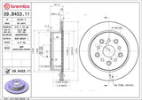 Brembo OE Rear Brake Kit (Prem NAO Ceramic Pads/UV Coat Brake Discs) 01-06 Lexus LS430 by Brembo KT00178-BRE