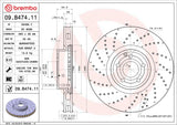 Brembo OE Front Brake Kit (Prem LowMet Pads/Prem UV Coat Rotors) - 19-20 Mercedes CLS53 AMG by Brembo KT04454-BRE