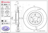 Brembo OE Rear Brake Kit (Prem NAO Ceramic Pads/Prem UV Coat Rotors) - 2020 Land Rover Defender 110/17-20 Disco by Brembo KT00371-BRE