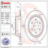 Brembo OE Rear Brake Kit (Prem NAO Ceramic Pads/Prem UV Coat Rotors) - 07-14 Cadillac Escalade by Brembo KT00146-BRE