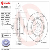 Brembo OE Front Brake Kit (Prem NAO Ceramic Pads/Prem UV Coat Rotors) - 06-10 Ford Explorer/Mercury Mountaineer by Brembo KT00072-BRE