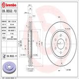 Brembo OE Front Brake Kit (Prem NAO Ceramic Pads/Prem UV Coat Rotors) - 05-19 Nissan Frontier/05-12 Pathfinder by Brembo KT00101-BRE