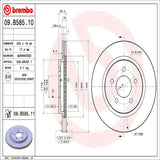 Brembo OE Rear Brake Kit (Prem NAO Ceramic Pads/Prem UV Coat Rotors) - 05-12 Ford Mustang by Brembo KT00533-BRE