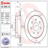 Brembo OE Rear Brake Kit (Prem NAO Ceramic Pads/Prem UV Coat Rotors) - 04-12 Ford F-150/06-08 Lincoln Mark LT by Brembo KT00530-BRE