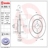 Brembo OE Front Brake Kit (Prem NAO Ceramic Pads/Prem UV Coat Rotors) - 05-10 Chevy Cobalt/07-09 Pontiac G5 by Brembo KT00026-BRE