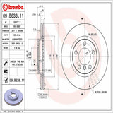 Brembo OE Front Brake Kit (Prem NAO Ceramic Pads/Prem UV Coat Rotors) - MINI by Brembo KT00257-BRE