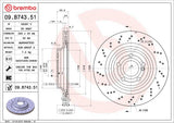 Brembo OE Rear Brake Kit (Prem NAO Ceramic Pads/Prem UV Coat Rotors) - 2017 Mercedes Maybach S550 by Brembo KT00B97-BRE