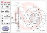 Brembo OE Front Brake Kit (Prem NAO Ceramic Pads/Prem UV Coat Rotors) - 12-15 Mercedes C250 by Brembo KT00B39-BRE