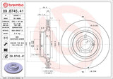 Brembo OE Rear Brake Kit (Prem LowMet Pads/Prem UV Coat Rotors) - 03-06 Mercedes CL500 by Brembo KT04404-BRE