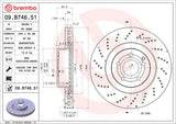 Brembo OE Front Brake Kit (Prem LowMet Pads/Prem UV Coat Rotors) - 10-11 Mercedes E550 by Brembo KT04442-BRE