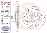 Brembo OE Front Brake Kit (Prem NAO Ceramic Pads/Prem UV Coat Rotors) - 12-18 Mercedes CLS550/17-20 SLC43 AMG by Brembo KT00A62-BRE
