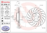 Brembo OE Front Brake Kit (Prem LowMet Pads/Prem UV Coat Rotors) - 14-18 Audi RS7 by Brembo KT04479-BRE