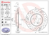 Brembo OE Rear Brake Kit (Prem LowMet Pads/Prem UV Coat Rotors) - 14-19 Mercedes CLA45 AMG by Brembo KT04202-BRE