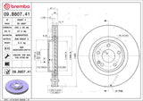 Brembo OE Front Brake Kit (Prem LowMet Pads/Prem UV Coat Rotors) - 16-17 Mercedes B250e/14-19 CLA250 by Brembo KT04412-BRE
