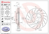Brembo OE Front Brake Kit (Prem LowMet Pads/Prem UV Coat Rotors) - 16-17 Mercedes B250e/14-19 CLA250 by Brembo KT04453-BRE