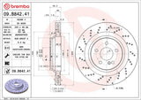 Brembo OE Rear Brake Kit (Prem LowMet Pads/Prem UV Coat Rotors) - 05-06 Mercedes CL65 AMG by Brembo KT04431-BRE