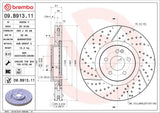 Brembo OE Front Brake Kit (Prem LowMet Pads/Prem UV Coat Rotors) - 14-19 Mercedes CLA45 AMG/15-19 GLA45 AMG by Brembo KT04488-BRE