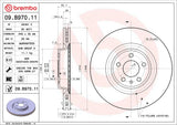 Brembo OE Front Brake Kit (Prem NAO Ceramic Pads/Prem UV Coat Rotors) - Audi by Brembo KT00997-BRE
