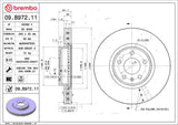 Brembo OE Front Brake Kit (Prem NAO Ceramic Pads/Prem UV Coat Rotors) - Audi by Brembo KT00220-BRE